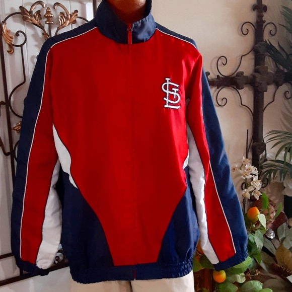 St. Louis Cardinals, MLB, Full Zip Polyester Windbreaker, Size Medium - Picture 2 of 11